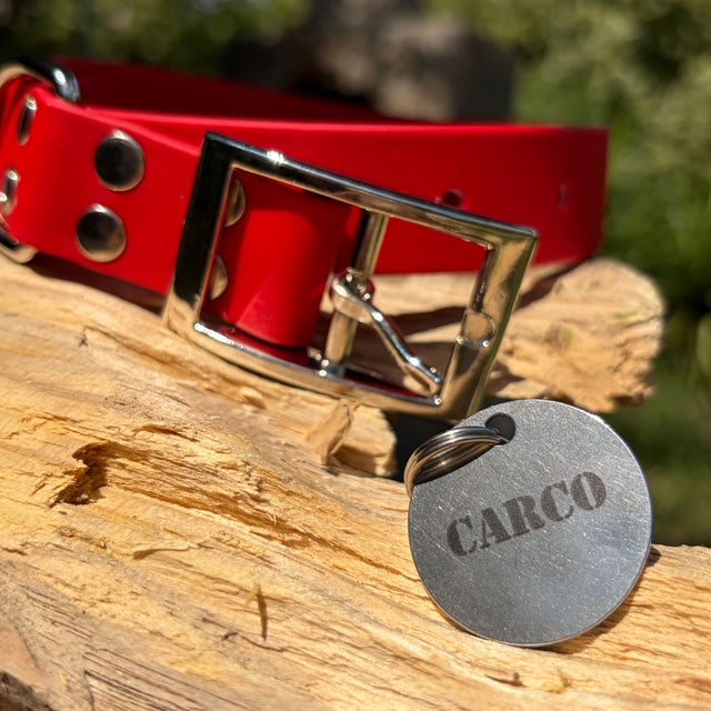 Médaille gravée en acier inoxydable